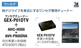 ZO`[i[ GEX-P01DTV + AVIC-H099 + AVH-P900DVA