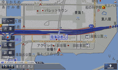 駐車場マップ走行画面表示イメージ