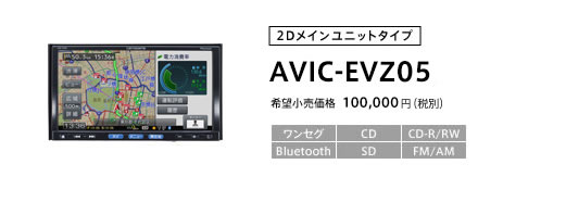 AVIC-EVZ05の写真／スペック