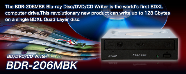 Bdr 206mbk Blu Ray Disc Writer Pioneer