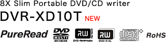 8X Slim Portable DVD/CD writer DVR-XD10T