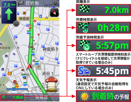 渋滞を考慮したルートを案内するカーナビアプリ ドライブサポーター